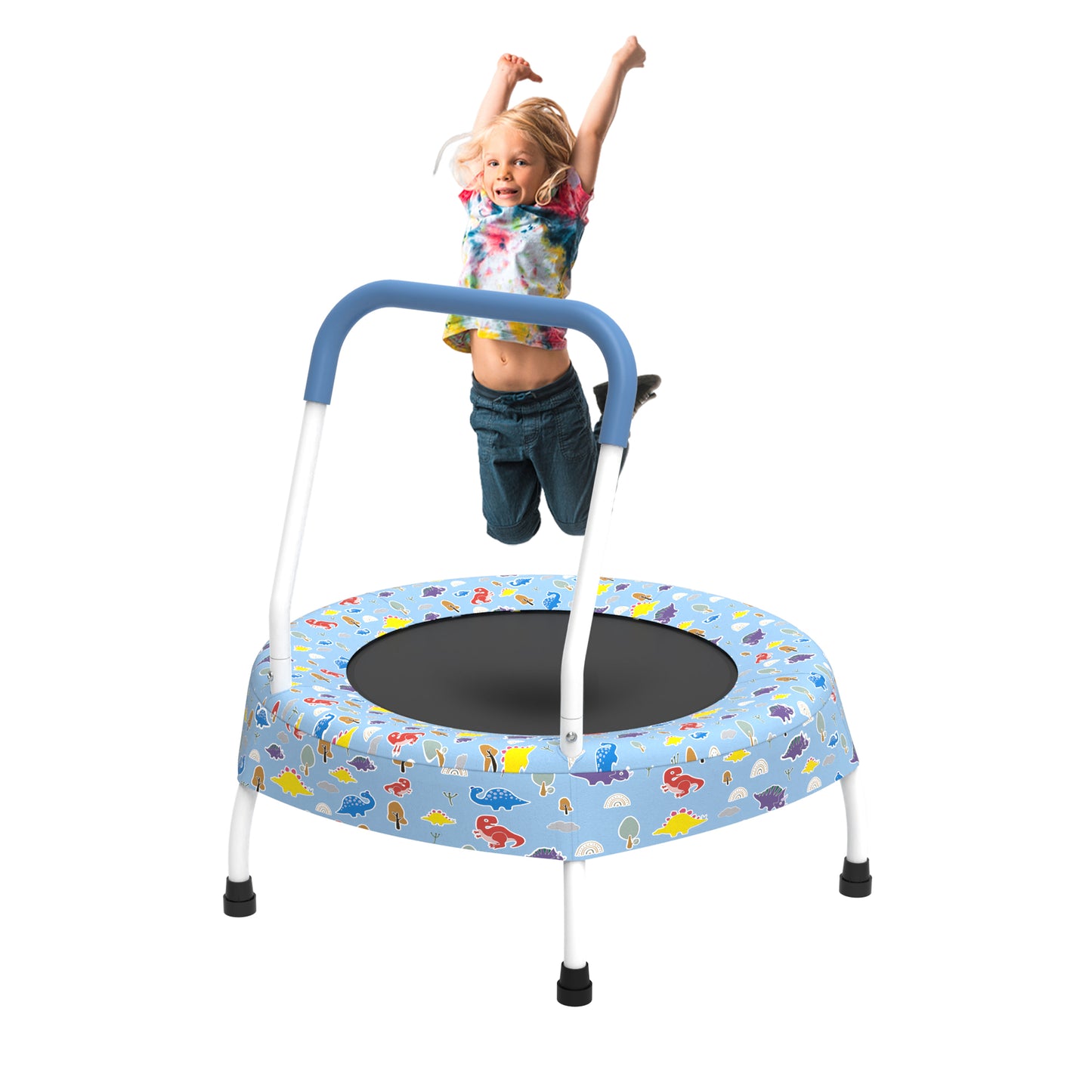 Toddler Trampoline with Handle, Indoor and Outdoor