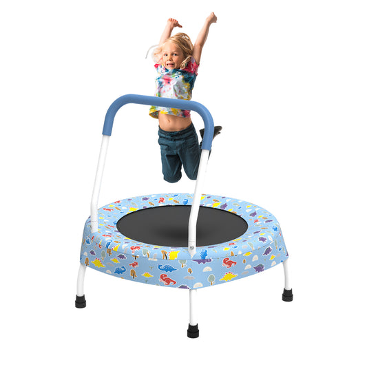 MyFunGear Toddler Trampoline with Handle Blue