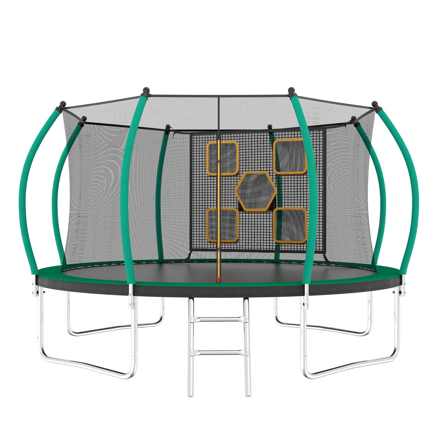 MyFunGear 12FT Recreational Trampoline with Enclosure Net & Ladder