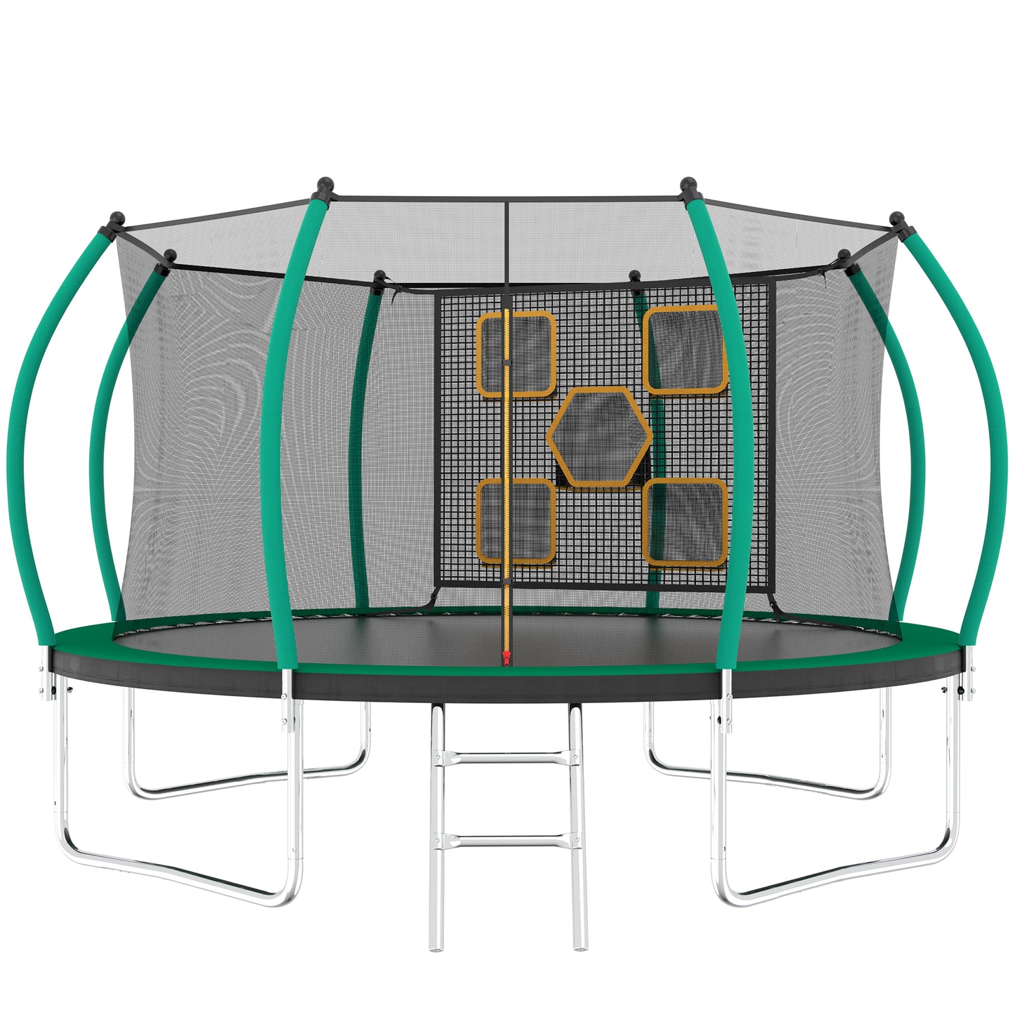 MyFunGear 14FT Trampoline with Enclosure green