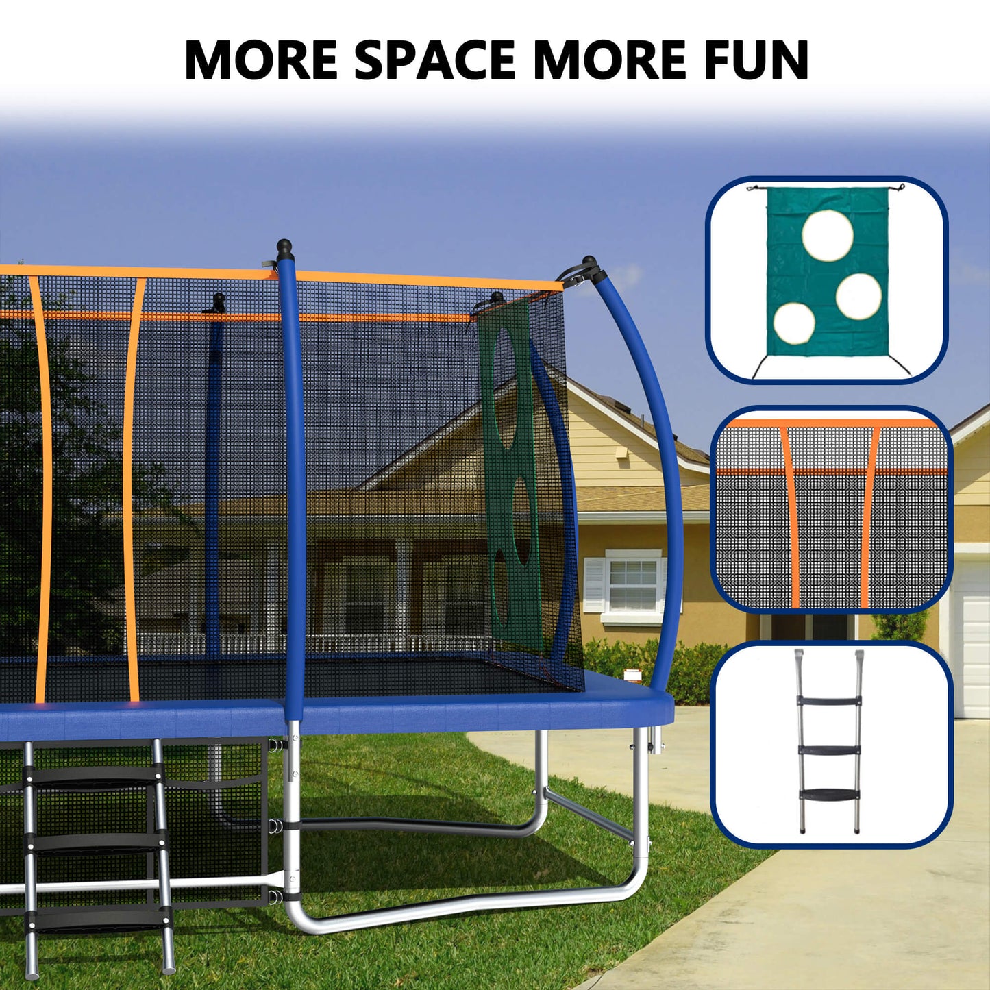 MyFunGear rectangle trampoline 10ft*16ft