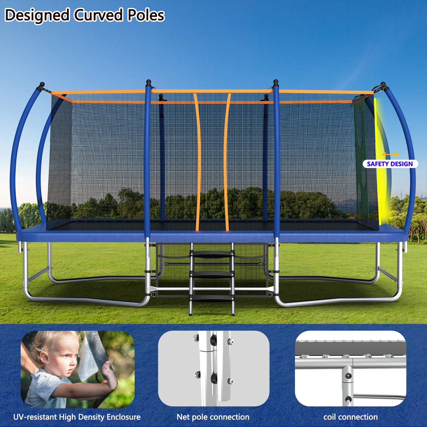 MyFunGear rectangle trampoline 10ft*16ft