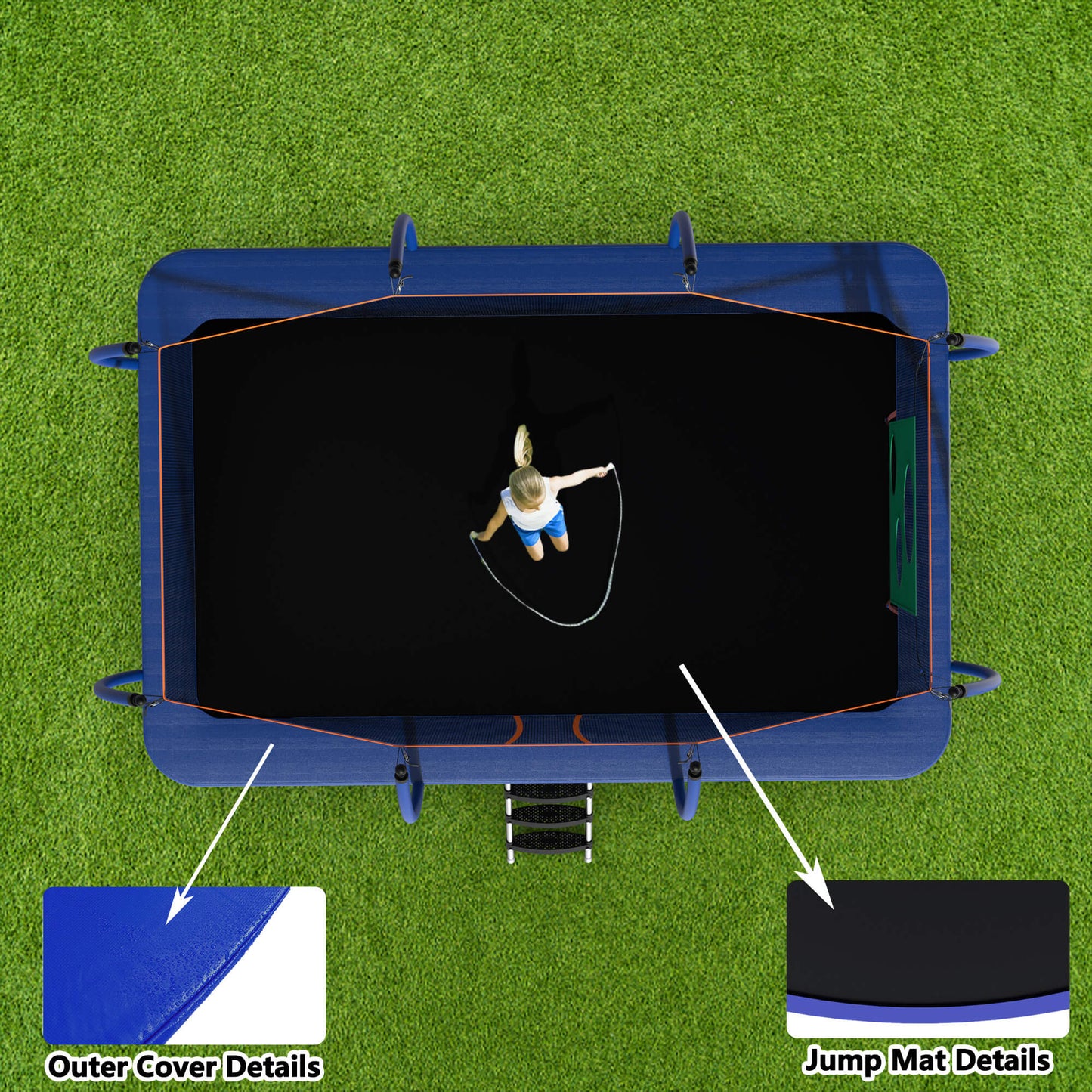 MyFunGear rectangle trampoline 10ft*16ft
